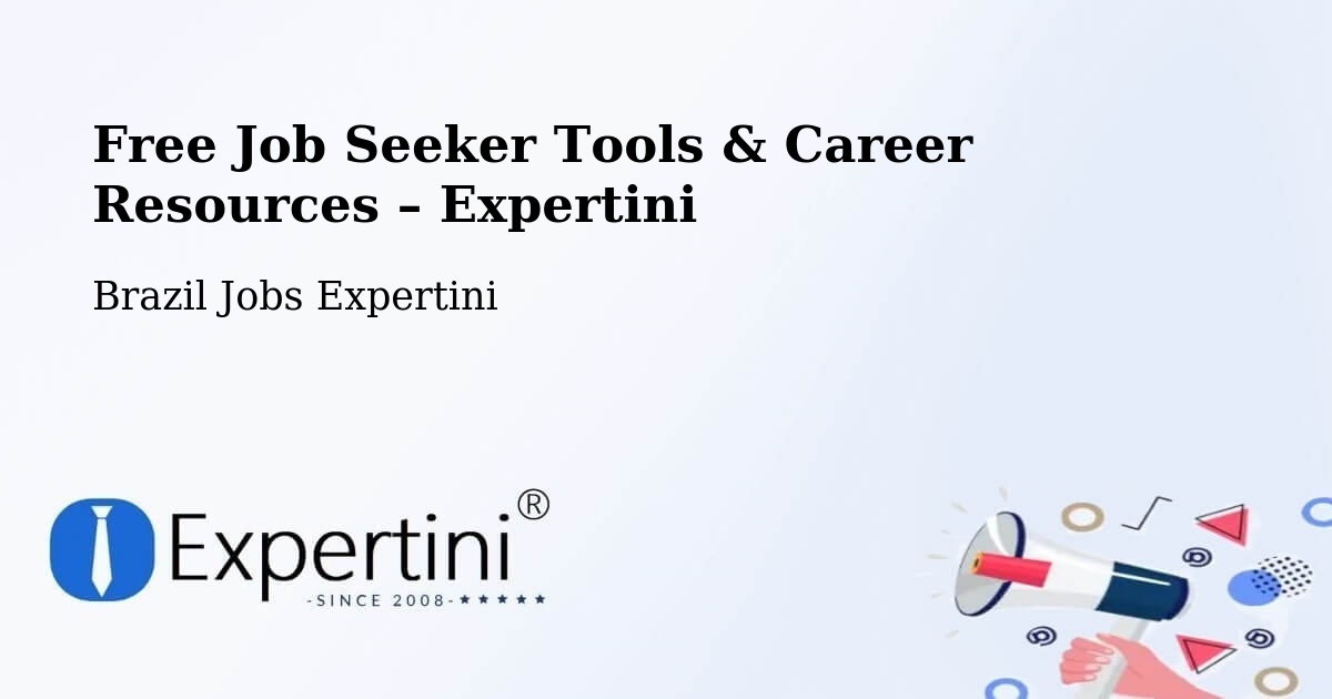 Free Job Seeker Tools & Career Resources – Bebedouro - Bebedouro, Brazil Jobs Expertini